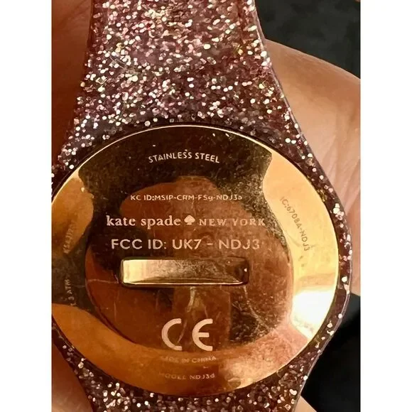 Kate Spade NY Scallop Activity Tracker Pink Glitter Watch Style - Picture 8 of 15